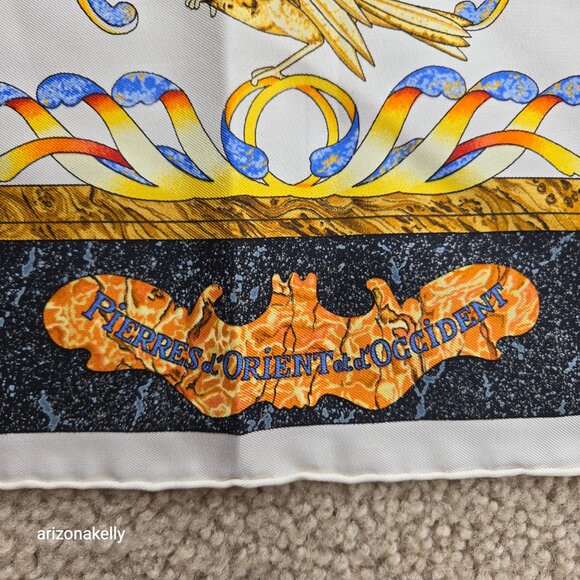 Hermès Silk Scarf Pierres d'Orient et d'Occident Scarf by Zoe Pauwels - Picture 2 of 16